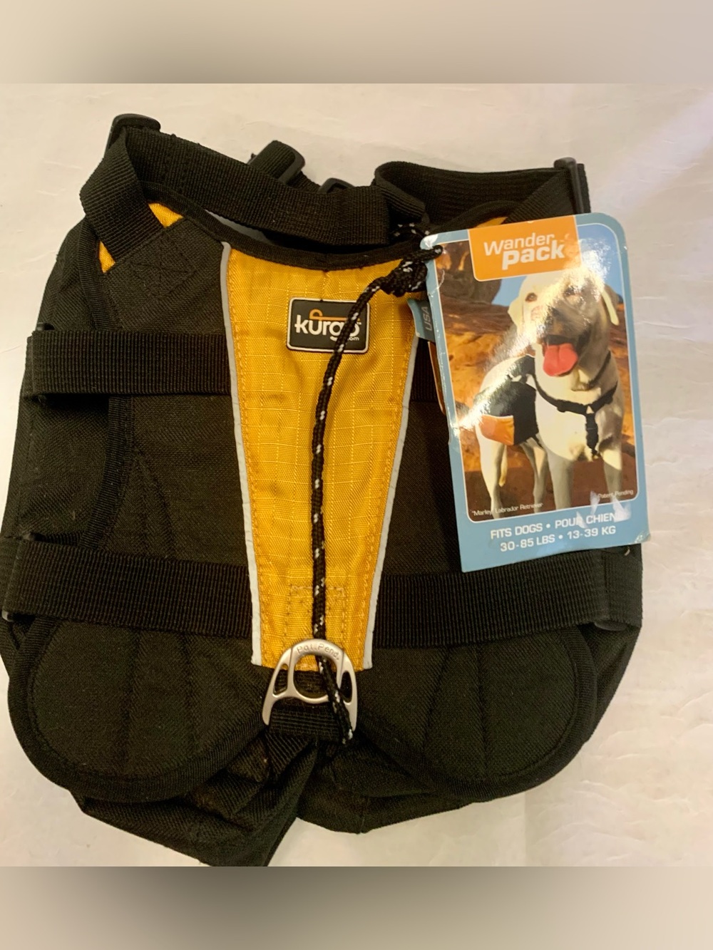 NEW Kurgo Baxter Dog Hiking Walking Harness Trail Backpack *Fits: 30 - 85 LBS